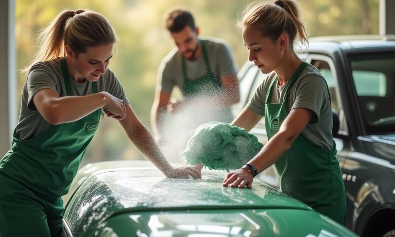 Photo de l’équipe Lavage Éclat en action